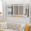 LUVODI Extral Large Crushed Diamond Mirror XL Rectangle Wall Mirror for Entryway