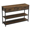 Console Rustic Table Narrow Entryway Table Vintage Console Table with Drawer
