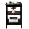3-Tier Nightstand Wooden End Table Sofa Bed Side Table Storage Display Stand