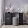 Computer Desk with Drawers Shelves Storage Modern Home Office Work Table