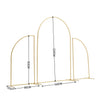 Gold Wedding Arch Backdrop Stand Arch Flower Rack Balloon Frame Engagement Decor