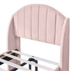 Single Double King Size Bed Frame Upholstered Platform Bed with Slat Support