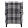 Recliner Armchair Lounge Sleeper Sofa Chair Fireside Fabric Tartan