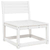5 Piece Garden Set White Solid Wood E1A0