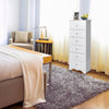 Chest of Drawers Free Standing 6 Drawers Wooden Storage Cabinet W/ Metal Handles
