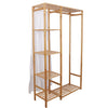 Wooden Clothes Rail Garment Rack Hanging T-Shirt Coat Stand Storage Shelves Home