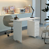 Mobile Manicure Table with Wrist Rest & 4 Drawer Station Beauty Nail Workstation