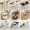 Nest of 3 Black Clear Tempered Glass Side End Lamp Sofa Tables Nested Tables