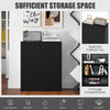 2-Door Modern Storage Cabinet Freestanding Buffet Cabinet Storage Organizer