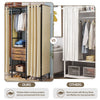 Oversize Wardrobe Industrial Open Clothes Rail Garment Stand Dust-proof Curtain