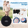 Portable Dartboard Soccer Target Dartboard Giant Kick & Throw Dart Games-Black