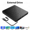 Slim External USB 3.0 Type C CD DVD RW Drive Player Reader for Windows 11 Mac OS