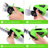 2 IN1 Cordless Hedge Trimmer Grass Shear Garden Handheld Hedge Shrub Cutter UK
