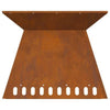 Fire Pit 60x60x50 cm Weathering Steel