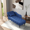 Chesterfield Chaise Lounge Velvet Fabric Upholstered Tuft Love Seat Sofa Chair