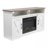 Fireplace TV Stand for TVs up to 73 Inches With Electric Heater Insert LED Flame