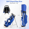 Men's Complete Golf Clubs and Bag Set with 460CC #1 Driver Blue