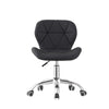 Cushioned Computer Desk Office Chair Adjustable Chrome Legs Lift Swivel Black