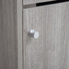 Bathroom Cabinet Grey Oak Single Door Wooden Cupboard Storage Rack Furniture UK