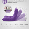 Padded Gaming Sofa Chair with Back Support for Adults and Teens-Purple