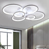 LED Ceiling Light 3/5/6/8 Rings Chandelier Lamp Living Room Bedroom Pendant Lamp