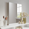 Bedroom White Dressing Table Makeup Desk Vanity Unit with Mirror 2 Drawers Stool