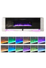 Living Room TV Stand W/ Electric Fireplace Fire Log Stove Unit Cabinet Furniture