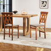 Folding Kitchen Chairs Set of 2 Dining Chairs w/Padded Seat Brown