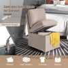 Modern Armless Accent Chair Bedroom Single Sofa Lounge Chair with Storage