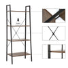 4-Tier Ladder Shelves Display Storage Cabinet Bookshelf Unit Living Room Kitchen
