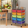 10-Drawer Storage Cart Home Organizer Storage Unit Trolley Utility Cart Colorful