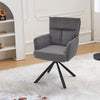 180° Swivel Velvet Armchair T-Cushion Soft Seat Home Office Computer Desk Chair