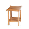 Shower Bath Seat Chair Stool Bench Non-Slip Safe Seat w/ Storage Shelf Organizer