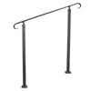 Wrought Iron Handrail Outdoor Handrail Fit 1 to 3 Steps Stairs Handrail