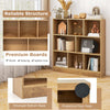 100 CM Wood Display Shelf Living Room Open Storage Cubes-Natural