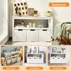 3 Drawer Storage Cabinet Wooden Bookshelf Display Rack Kids Toy Organizer Table