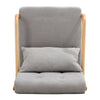 Upholstered Rocking Chair Wooden Frame Recliner Armchair Cushioned Rocker Seat