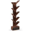 10-Tier Wooden Bookshelf Tree Shaped Display Storage Rack Utility Organizer Rack