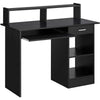 Home Office Computer Desk w/ Keyboard Tray 1 Drawer Storage Shelf MDF PC Desk