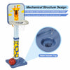 Basketball Hoop Soccer Set, 3-in-1 Kids Basketball Stand Sports Activity Center