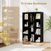 11-Cube Bookcase Modern Geometric Bookshelf Display Cabinet
