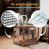 Heavy Duty Dog Crate Anti-bite Aluminum Pet Kennel Cage End Table Log Cabin Cart