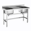 Commercial Kitchen Stainless Steel Catering Sink Wash Basin Sinks Table & Waste