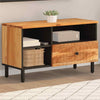 Iiaky TV Cabinet 80x33x46 Solid Wood Acacia,Television Stand for Living I2M0