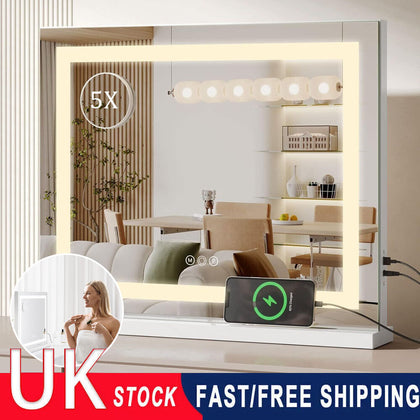 58 x 48 cm Hollywood Light Up Mirror Touch Screen Control Vanity Make Up Mirror