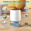 Portable Electric Dehumidifier 1100ml Tank for Home Condensation Moisture Damp