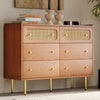Sideboard Buffet Storage Cabinet Cupboard w/ 6 Drawers for Living Room 120cm