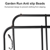 120KG Heavy Duty Double Clothes Rail Load Cloth Rack With Shelves Shoe Stand New