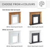 Fireplace Mantel Surround Traditional Oak Veneer Frame Wall Mount Decorative
