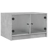Coffee Table with Glass Doors, Side Table for Living Room Home Office C1A4
